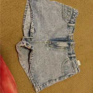 SHEIN Teen Light Blue Denim Shorts